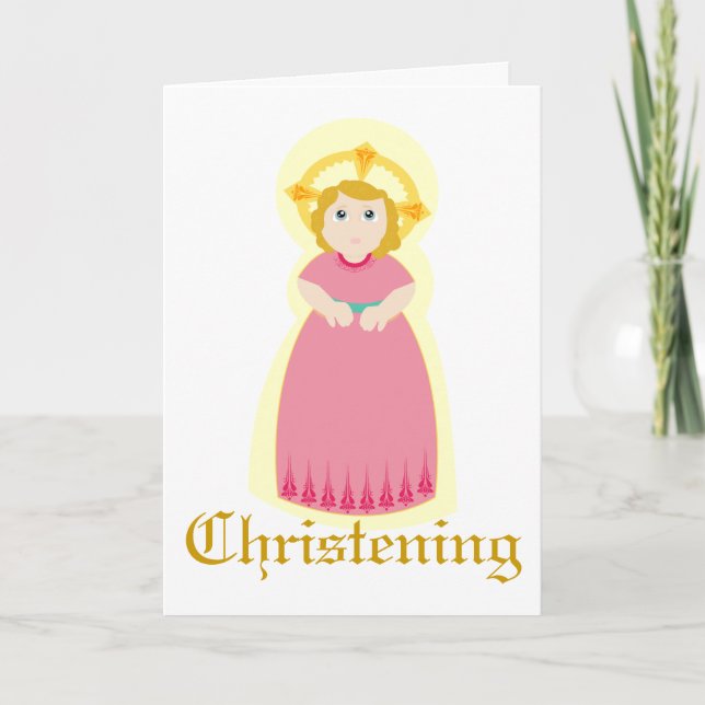 Miraculous Christening-Customize Kort (Framsida)