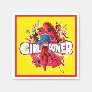 Miraculous Girl Power Pappersservett