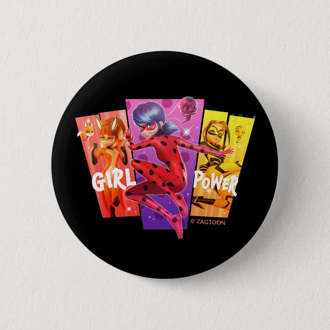 Miraculous Girls | Flickelström Knapp (Framsida)