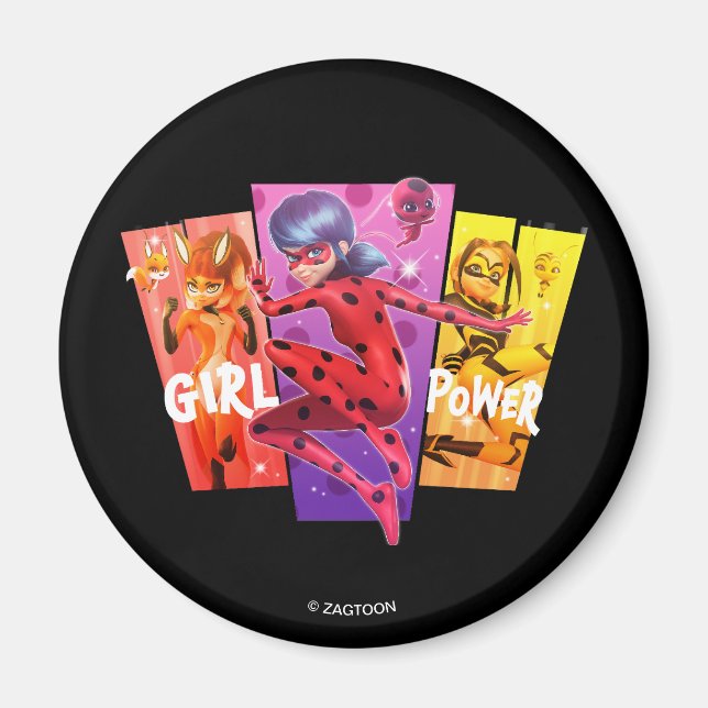 Miraculous Girls | Flickelström Magnet (Framsidan)