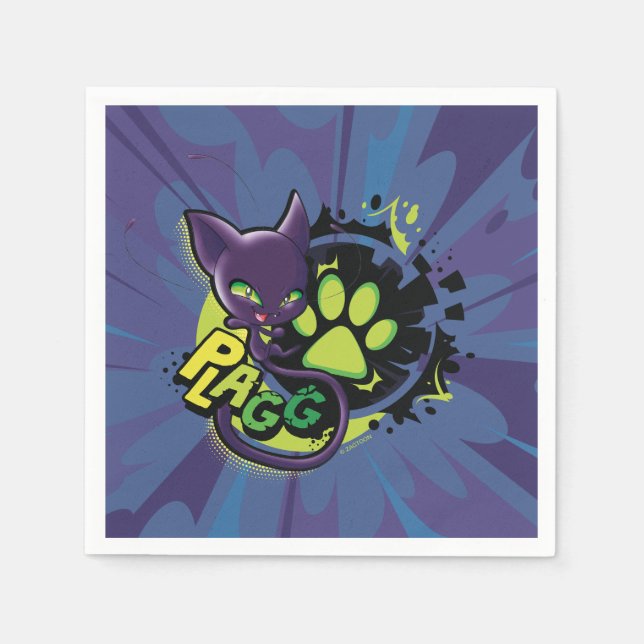 Miraculous Kwami Plagg Pappersservett (Framsidan)