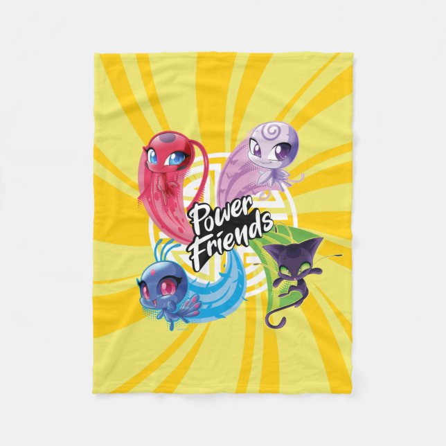 Miraculous Kwamis Power Friends Fleecefilt (Framsidan)