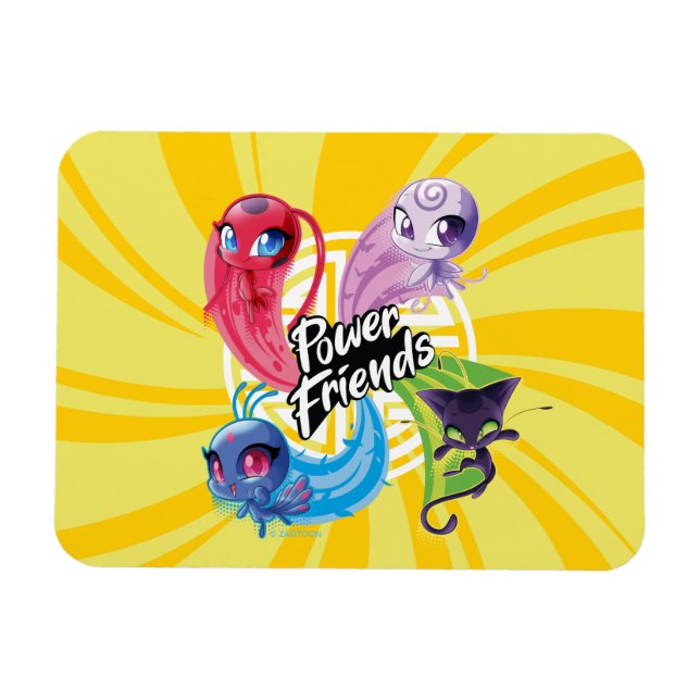 Miraculous Kwamis Power Friends Magnet (Horisontell)