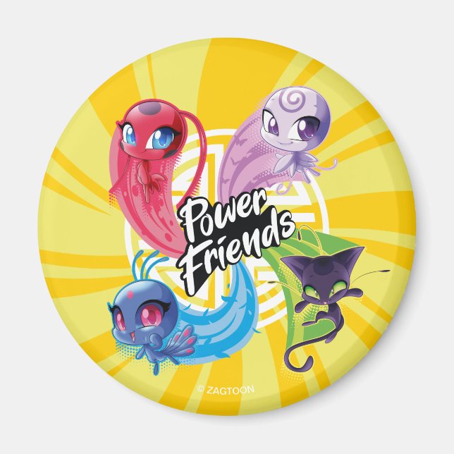 Miraculous Kwamis Power Friends Magnet (Framsidan)