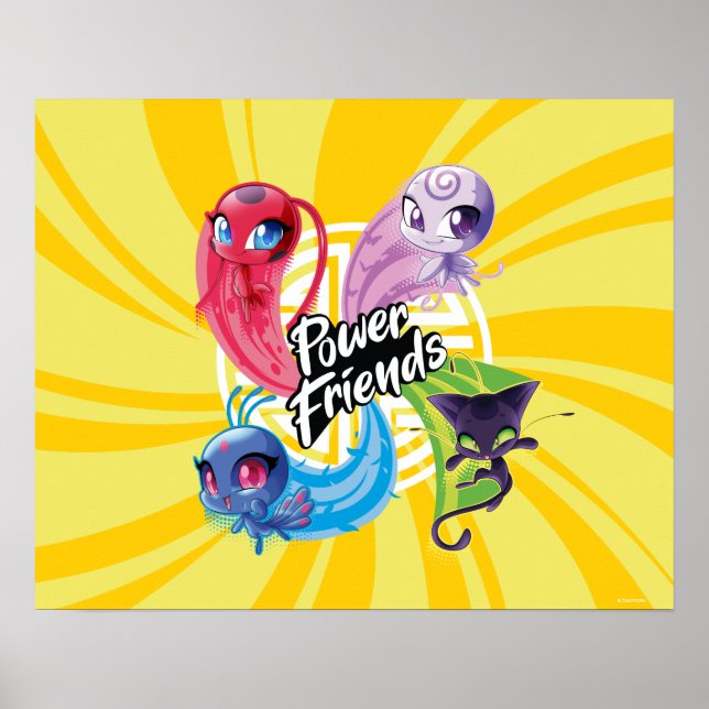 Miraculous Kwamis Power Friends Poster (Framsidan)