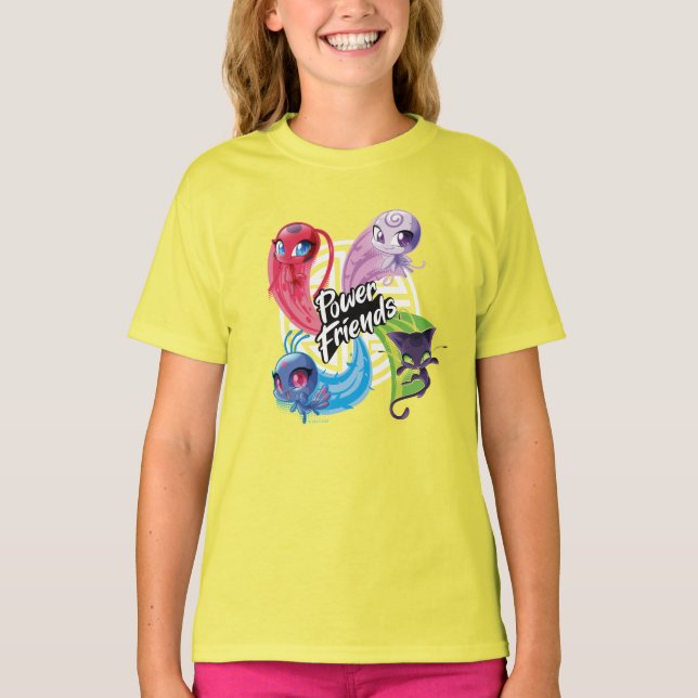 Miraculous Kwamis Power Friends T Shirt (Framsida)