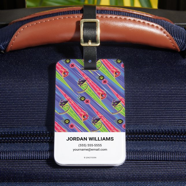 Miraculous Kwamis Tikki & Plagg Mönster Bagagebricka (Framsida Insitu 2)