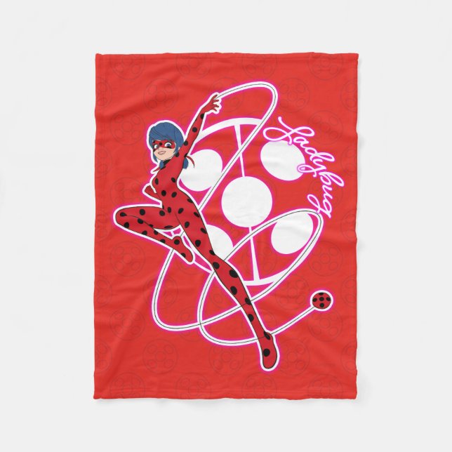 Miraculous Ladybug Badge Fleecefilt (Framsidan)