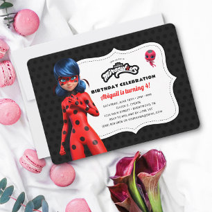 Miraculous Ladybug Birthday Inbjudningar
