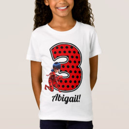 Miraculous Ladybug & Cat Noir 3:e födelsedagen T Shirt