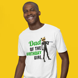 Miraculous Ladybug & Cat Noir Birthday Pappa T Shirt
