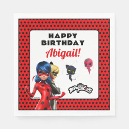 Miraculous Ladybug & Cat Noir Birthday Pappersservett