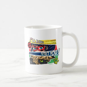 Miraculous Ladybug & Cat Noir skyddar dig alltid Kaffemugg