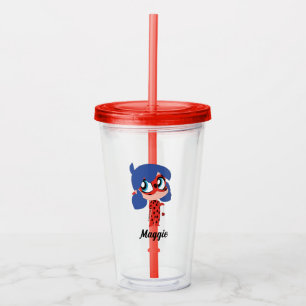 Miraculous Ladybug Chibi Födelsedagsfest Favor Take Away Mugg