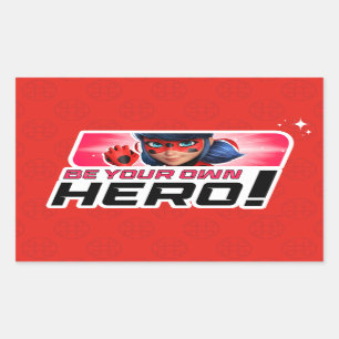 Miraculous Ladybug Var din egen herre Rektangulärt Klistermärke
