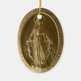 Miraculous Medal Julgransprydnad Keramik