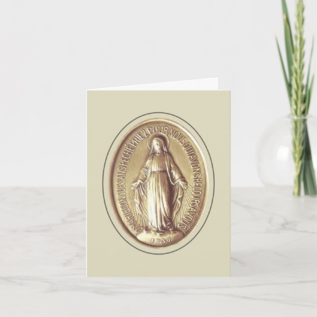 Miraculous Medal Kort (Framsida)