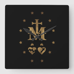 Miraculous Medal, Medal från Dam av Grace T-S Fyrkantig Klocka