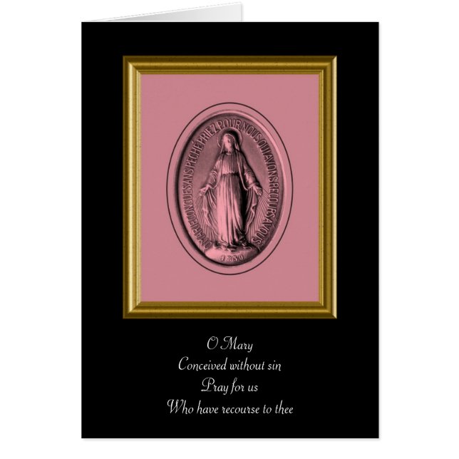 Miraculous Medal OBS Kort (Framsidan)