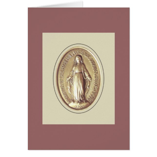 Miraculous Medal OBS Kort (Framsidan)