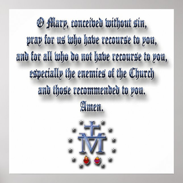 Miraculous Medal Poster (Framsidan)