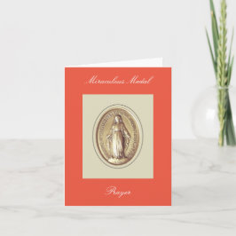 Miraculous Medal Prayer Kort