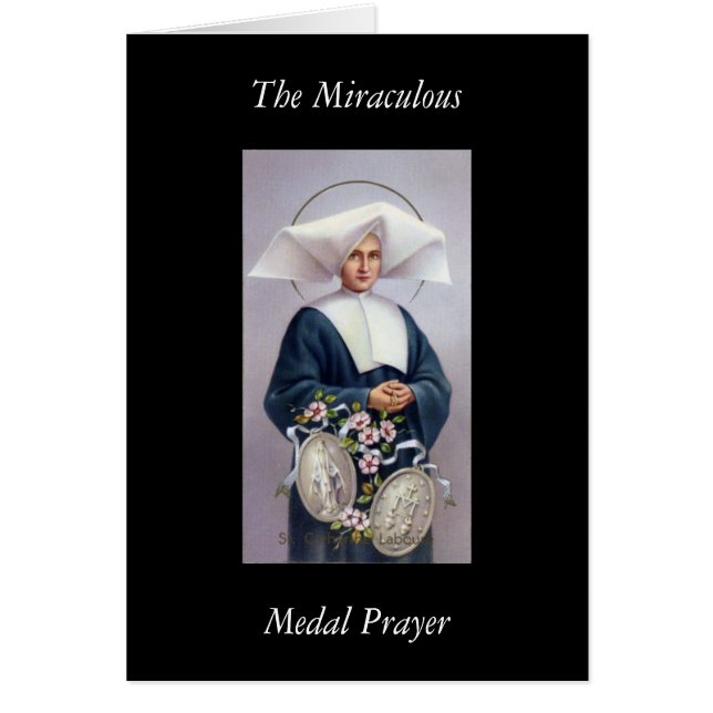 Miraculous Medal Prayer OBS Kort (Framsidan)