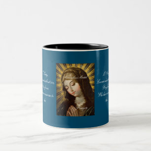 Miraculous Medal Prayer Två-Tonad Mugg