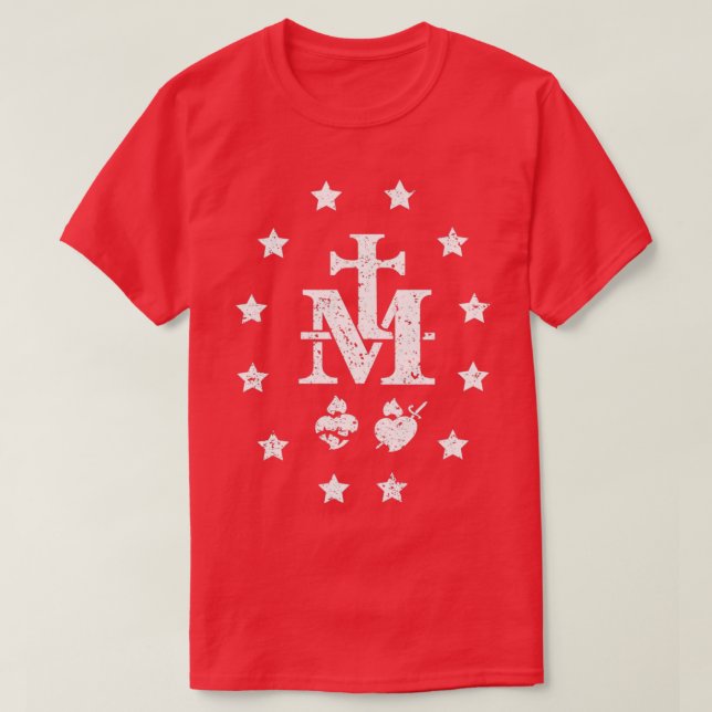 Miraculous medal unik bland alla medaljer 1 t shirt (Design framsida)
