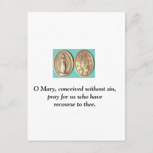 Miraculous Medal Vykort
