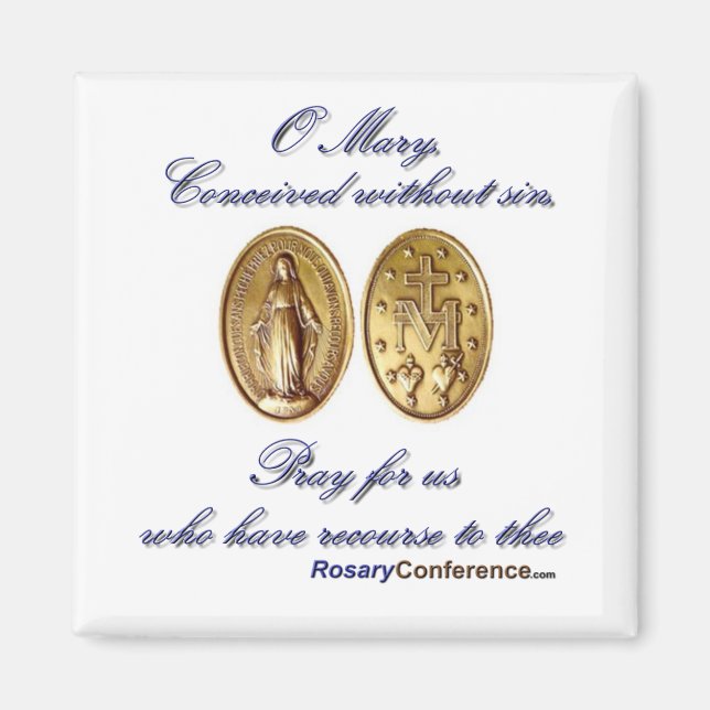 Miraculous Metall Prayer Magnet (Framsidan)