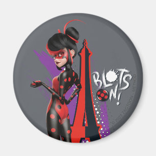 Miraculous Re-verse Shadybug Blots on! Magnet