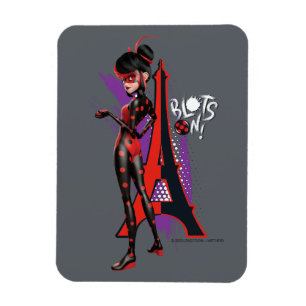Miraculous Re-verse Shadybug Blots on! Magnet