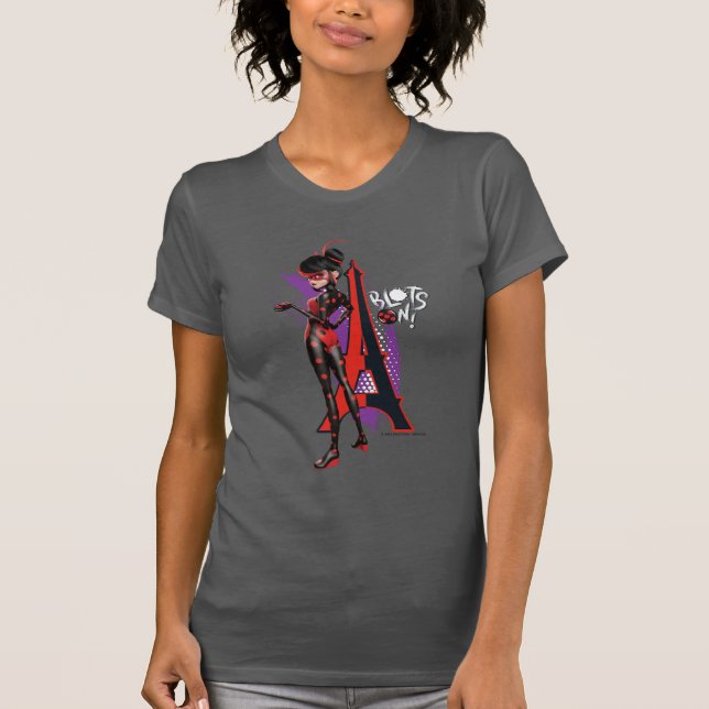 Miraculous Re-verse Shadybug Blots on! T Shirt (Framsida)