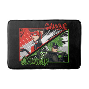 Miraculous Reverse Shadybug & Klo Noir Badrumsmatta