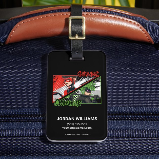 Miraculous Reverse Shadybug & Klo Noir Bagagebricka (Framsida Insitu 2)