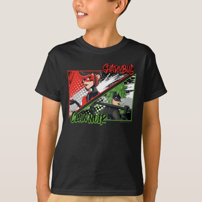 Miraculous Reverse Shadybug & Klo Noir T Shirt (Framsida)