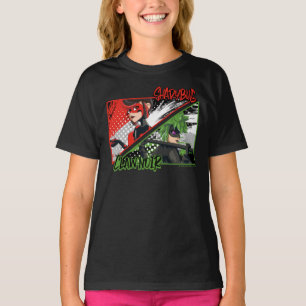 Miraculous Reverse Shadybug & Klo Noir T Shirt