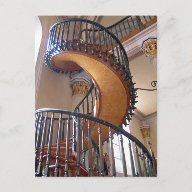 Miraculous Staircase, Loretto Chapel Santa Fe Vykort (Framsida)