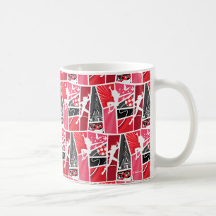 Miraculous Tecknad Ladybug Paris Mönster Kaffemugg