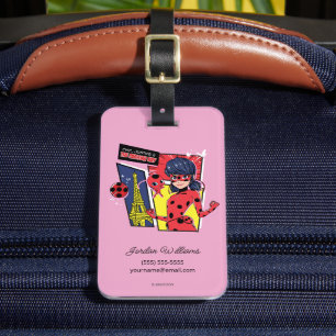 Miraculous Tecknad Ladybug Parisian Way Bagagebricka