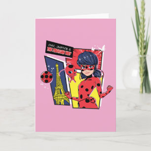 Miraculous Tecknad Ladybug Parisian Way Kort