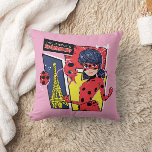 Miraculous Tecknad Ladybug Parisian Way Kudde