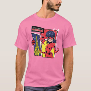 Miraculous Tecknad Ladybug Parisian Way T Shirt