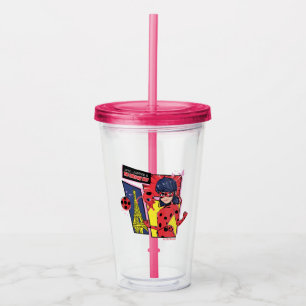 Miraculous Tecknad Ladybug Parisian Way Take Away Mugg