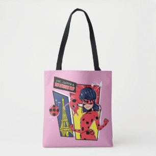 Miraculous Tecknad Ladybug Parisian Way Tygkasse