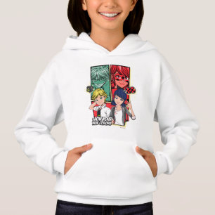 Miraculous Tecknad Marinette & Adrien True Färg T Shirt