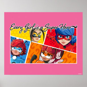 Miraculous varenda flicka är en Toppen Hero Poster