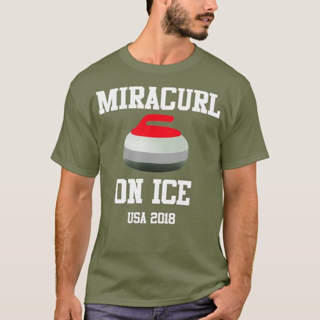 Miracurl on Ice USA 2018 Curling T Shirt (Framsida)