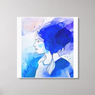 mirada de señorita valiente canvastryck